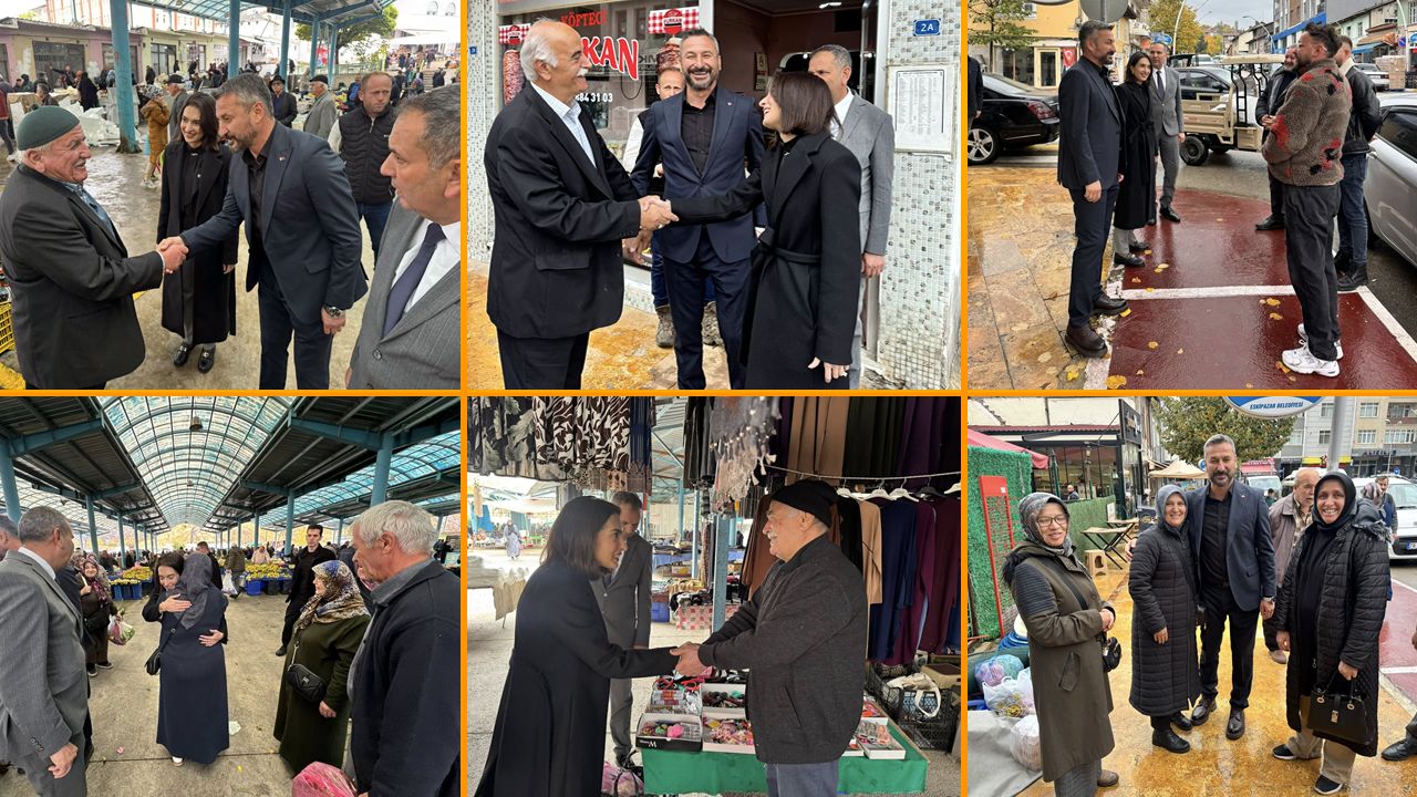 BAŞKAN CIVA VE KAYMAKAM USTAOĞLU ESKİPAZAR HALKIYLA BULUŞTU