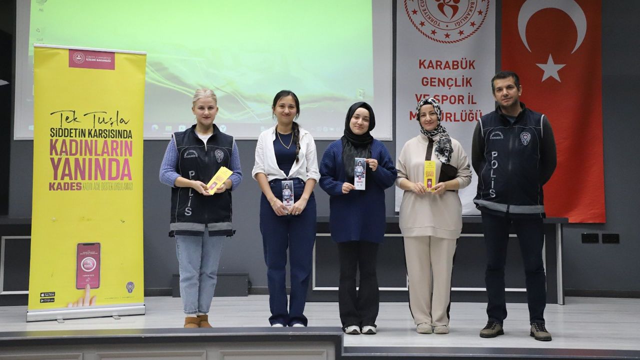 KARABÜK'TE KADINA ŞİDDETE KARŞI MÜCADELE EĞİTİMİ VERDİ