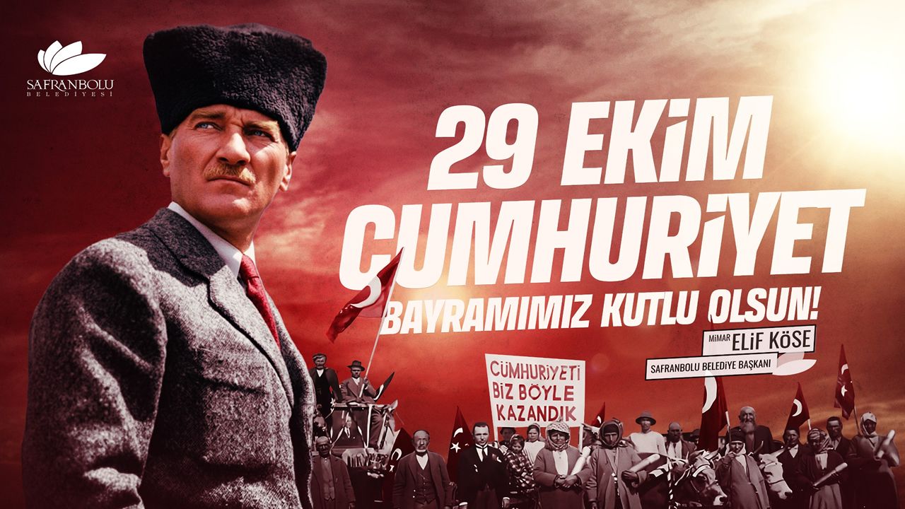 BAŞKAN ELİF KÖSE'DEN 29 EKİM CUMHURİYET BAYRAMI MESAJI