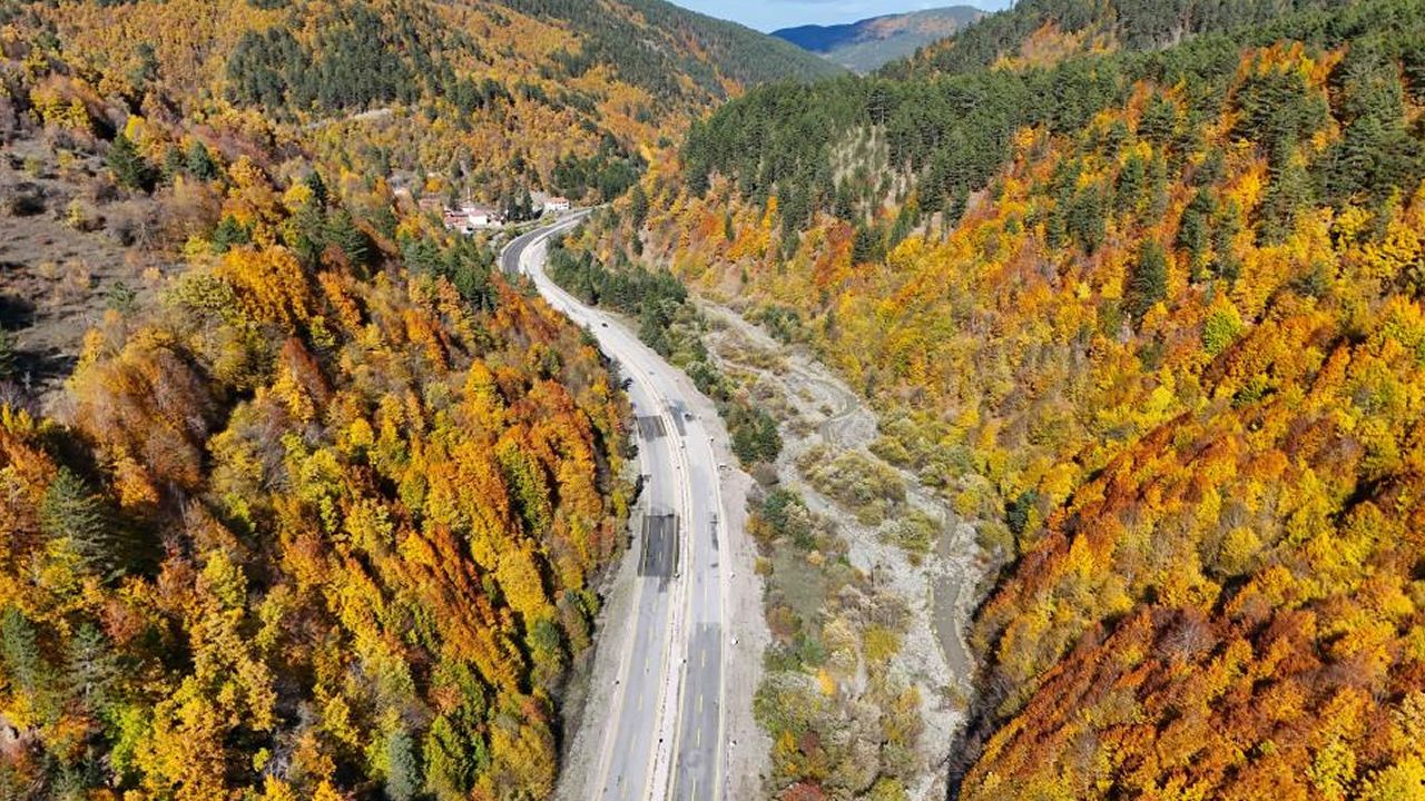 KASTAMONU ORMANLARINDA SONBAHAR MANZARASI