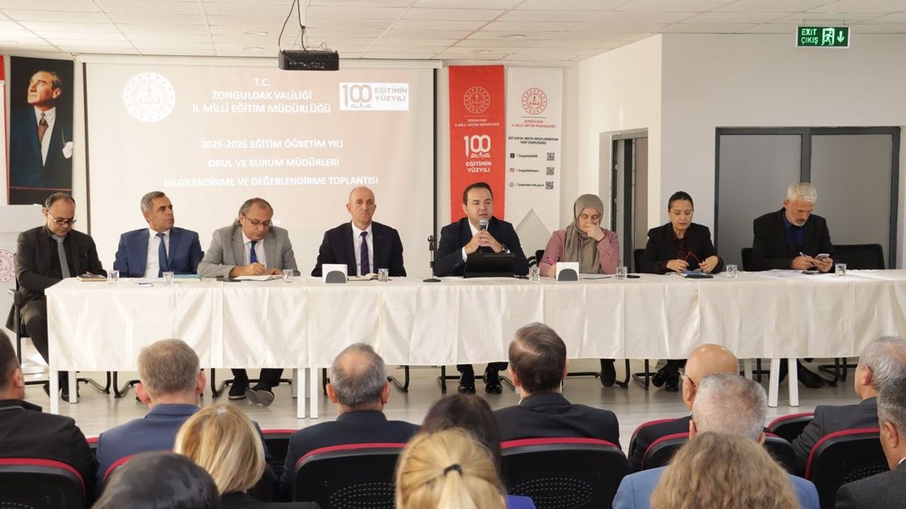 ZONGULDAK'TA OKUL VE KURUM MÜDÜRLERİ TOPLANTISI YAPILDI