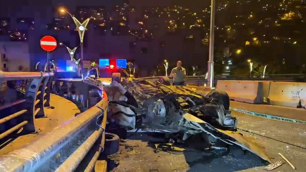 TAKLA ATAN ARAÇ HURDAYA DÖNDÜ