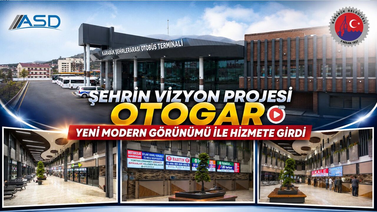 Karabük Otogarı Yeni Modern Yüzü İle Hizmete Girdi