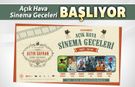 SAFRANBOLU'DA AÇIK HAVA SİNEMA GECELERİ BAŞLIYOR