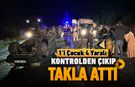 KONTROLDEN ÇIKINCA TAKLA ATTI: 1'İ ÇOCUK 4 YARALI