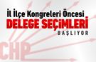 CHP'DE KONGRELER ÖNCESİ DELEGE SEÇİMLERİ BAŞLIYOR