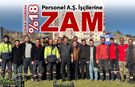 KARABÜK BELEDİYESİ PERSONEL A.Ş. İŞÇİLERİNE ZAM