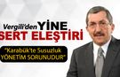 RAFET VERGİLİ'DEN KARABÜK'TEKİ SU KESİNTİLERİNE SERT TEPKİ