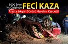 TAKLA ATAN ARAÇTA SIKIŞAN SÜRÜCÜ HAYATINI KAYBETTİ