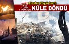 AHŞAP EVDE BAŞLAYAN YANGIN 4 EV 1 AHIRI KÜLE ÇEVİRDİ