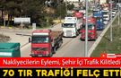 KARABÜK'TE 70 TIRLI EYLEM TRAFİĞİ FELÇ ETTİ
