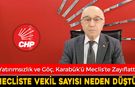 MİLLETVEKİLİ SAYISININ DÜŞMESİNE CHP İL BAŞKANINDAN ELEŞTİRİ