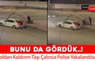YOLDAN KALDIRIM TAŞLARINI ÇALDILAR POLİSE YAKALANDILAR