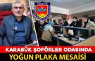 KARABÜK ŞOFÖRLER ODASINDA YOĞUN PLAKA BASMA MESAİSİ