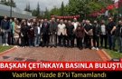BAŞKAN ÇETİNKAYA BASINLA KAHVALTI PROGRAMINDA BULUŞTU