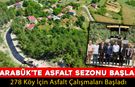 KARABÜK'TE ASFALT SEZONU BAŞLADI