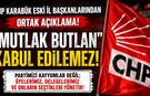 CHP KARABÜK ÖNCEKİ DÖNEM İL BAŞKANLARINDAN ORTAK BİLDİRİ