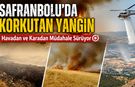 SAFRANBOLU'DA KORKUTAN YANGIN! HAVADAN VE KARADAN MÜDAHALE SÜRÜYOR