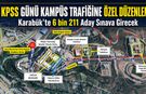KARABÜK’TE KPSS GÜNÜ KAMPÜS TRAFİĞİNE ÖZEL DÜZENLEME