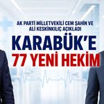 KARABÜK’E 77 YENİ HEKİM KADROSU TAHSİS EDİLDİ