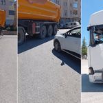 AĞIR TONAJLI ARAÇLAR MAHALLE ARALARINDA TEHLİKE SAÇIYOR