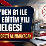 MEB’DEN 81 İLE KAYIT PARASI GENELGESİ
