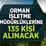 ORMAN İŞLETME MÜDÜRLÜKLERİNE 135 KİŞİ ALINACAK