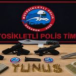 YUNUS TİMLERİ DURDURDU ARAÇTAKİ CEPHANELİK ORTAYA ÇIKTI
