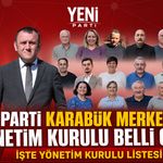 İŞTE YENİ PARTİ'NİN KARABÜK MERKEZ İLÇE YÖNETİMİ