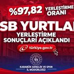 KARABÜK'TE GSB YURTLARINA YERLEŞME ORANI BELLİ OLDU
