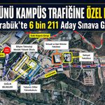 KARABÜK’TE KPSS GÜNÜ KAMPÜS TRAFİĞİNE ÖZEL DÜZENLEME