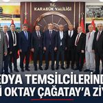 MEDYA TEMSİLCİLERİNDEN VALİ OKTAY ÇAĞATAY'A ZİYARET