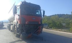 TIR İLE OTOMOBİL ÇARPIŞTI 1 KİŞİ YARALANDI