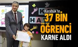 37 BİN ÖĞRENCİ KARNE ALDI