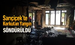 SARIÇİÇEK'TE KORKUTAN VİLLA YANGINI