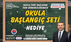 KARABÜK BELEDİYESİ'NDEN OKULA YENİ BAŞLAYAN ÖĞRENCİLERE BÜYÜK DESTEK