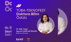 BARÜ'LÜ AKADEMİSYENE DOKTORA BİLİM ÖDÜLÜ