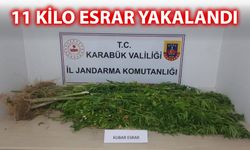 11 KİLO ESRAR YAKALANDI