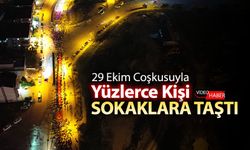 29 EKİM COŞKUSU SOKAKLARA TAŞTI