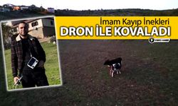 İMAM DRON İLE İNEKLERİ KOVALADI