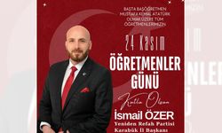 BAŞKAN ÖZER'DEN ÖĞRETMENLER GÜNÜ MESAJI