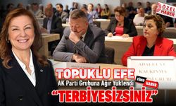 TOPUKLU EFEDEN AK PARTİ GRUBUNA AĞIR SÖZLER