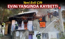 YENİ EVLİ ÇİFTİN EVİNDE YANGIN