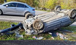 ZONGULDAK-ANKARA YOLUNDA KAZA 2 YARALI