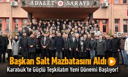 BAŞKAN SALT MAZBATASINI ALDI