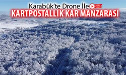 KAR MANZARALARI DRONE İLE GÖRÜNTÜLENDİ