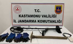 KASTAMONU'DA DEFİNE AVCILARINA SUÇ ÜSTÜ