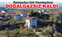 KOMŞULARI DOĞALGAZA İZİN VERMEYİNCE SOBAYA MAHKUM OLDULAR