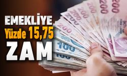 EMEKLİLERE YÜZDE 15.75 ZAM