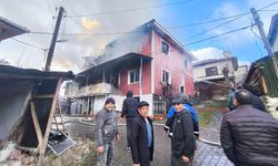 BOLU'DA BACA YANGINI EVİ KÜLE ÇEVİRDİ